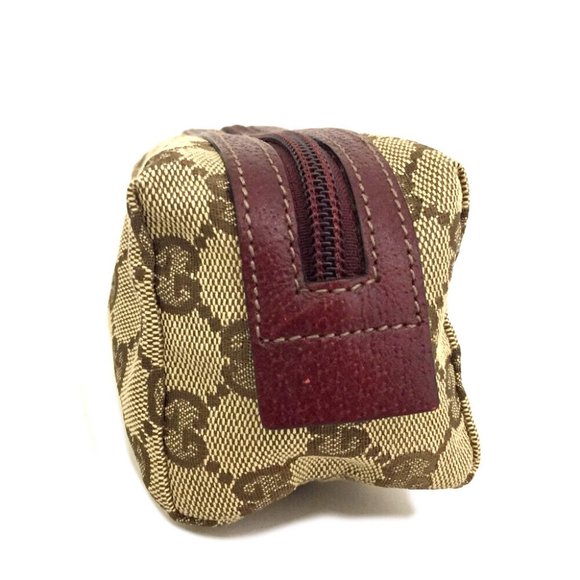 GUCCI GG Logo Canvas Cosmetic Pouch Bag /1E2575 - Picture 2 of 8
